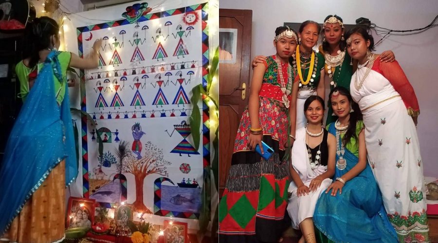 astimki tharu wall painting