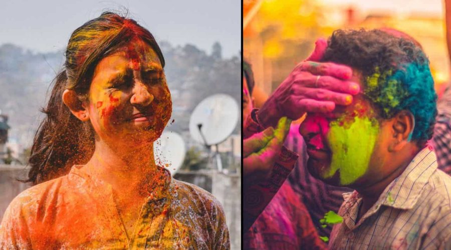 Holi Nepal How to remove color